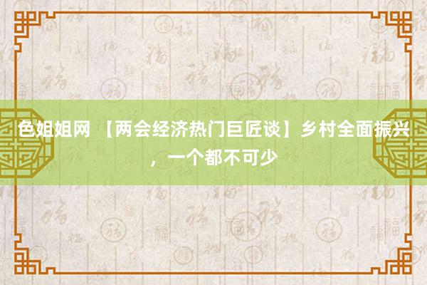 色姐姐网 【两会经济热门巨匠谈】乡村全面振兴，一个都不可少
